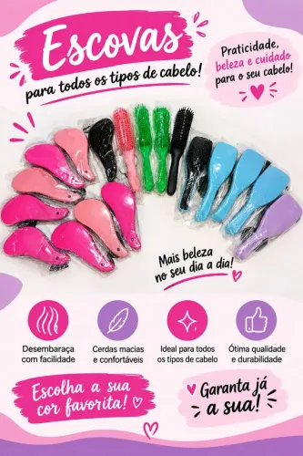 Vende-se escovas de cabelo e jumbo pra tranças