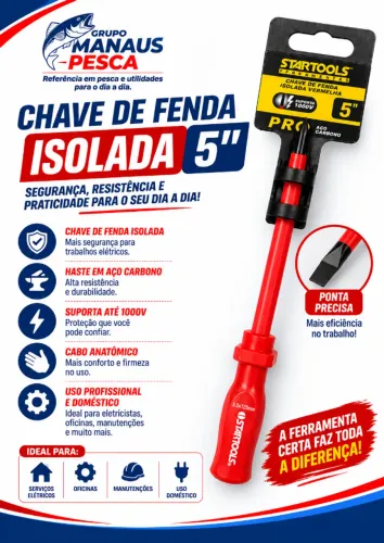 CHAVE DE FENDA ISOLADA 5" STARTOOLS ?