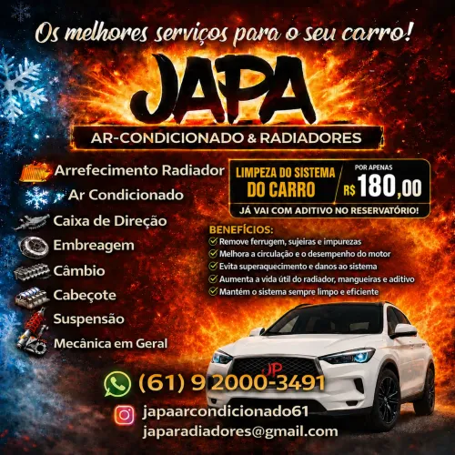 Serviço de manutenção no sistema de arrefecimento automotivo.