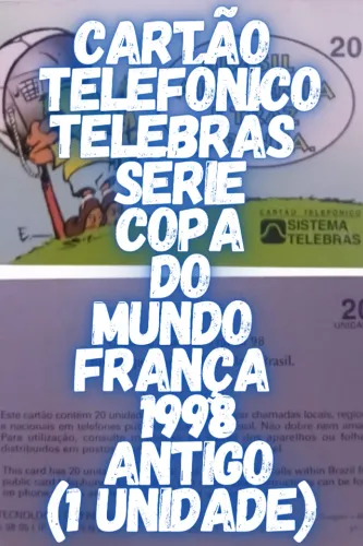 Cartão Telefônico Copa 1998