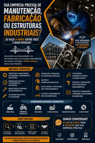 Manutenção/ Fabricação de máquinas e estruturas metálicas