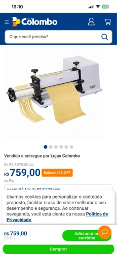 Cilindro de massas