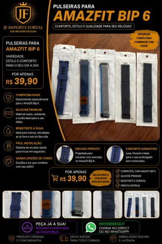 Pulseiras para Amazfit Bip 6