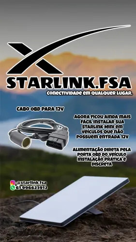 Cabo obd para carro sem entrada 12v