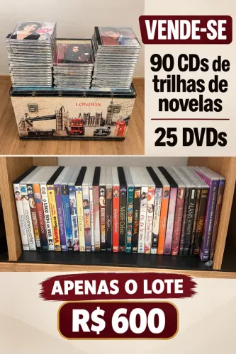Lote CDs de trilhas de novelas, MPB e nac e intern