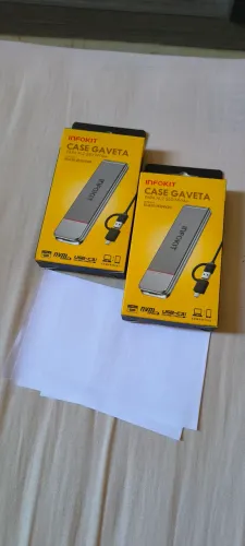 CASE GAVETA PARA M.2 SSD NVMe - INFOKIT / ECASE-M2NV80 (NOVO).