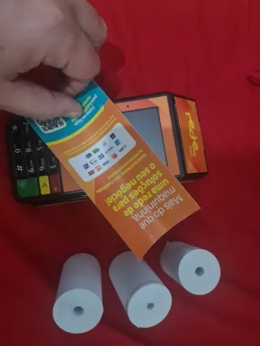 Maquina de Cartao Rede com 3 bobinas novas