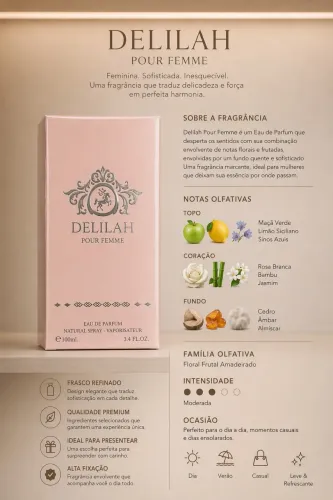 ? Perfume Delilah Maison Alhambra 100ml - Árabe Importado | Feminino