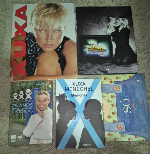 Livros Xuxa (ArtMeios, Só, 20 anos, Fundação e Memórias)