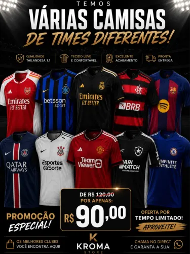 Camisetas de time futebol