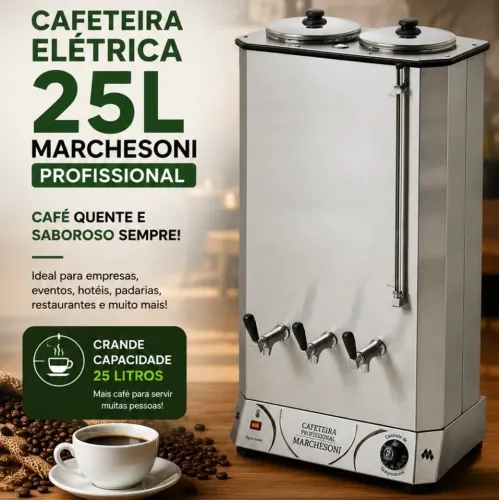 Cafeteira elétrica 25L profissional - Marchesoni
