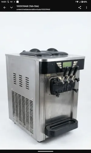 Máquina de Sorvete Expresso Elgin 45GELATTAE10 3 Bicos 220V Usada