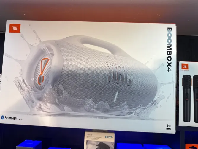 Caixa de som JBL Boombox 4 branca Bluetooth original , nota fiscal e garantia de fabrica
