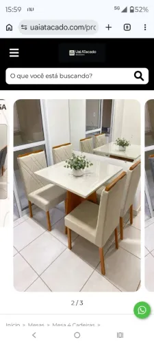 Mesa 4 cadeiras