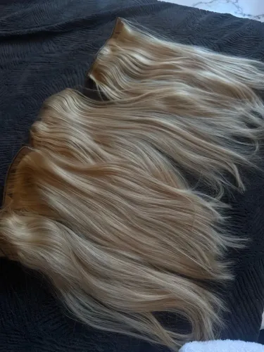 Cabelo loiro 100% humano