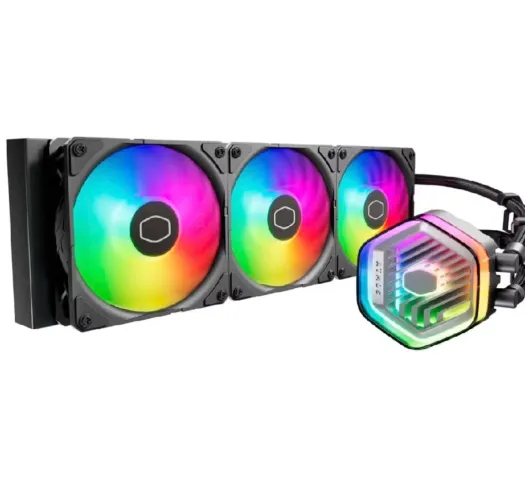 Water Cooler Cooler Master MasterLiquid 360 Atmos RGB ARGB 360mm 3 Fans Lacrado.