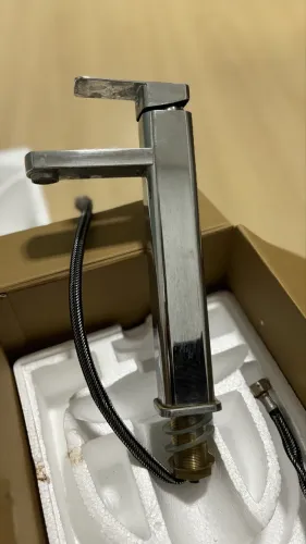 Torneira Monocomando Luxo Cromada Alta | Moderna e Sofisticada para Banheiro