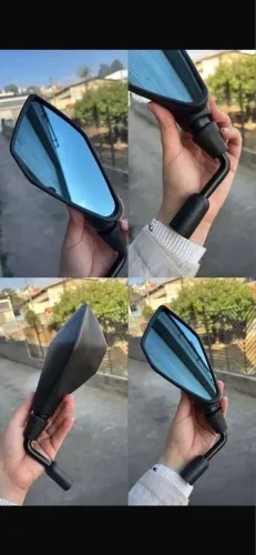 Par de Retrovisores Lente Azul Convexa Z400 e F800
