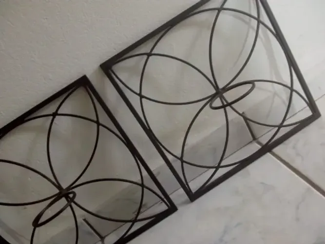 Castiçal Mandalas de Parede Arabescos três peças kit