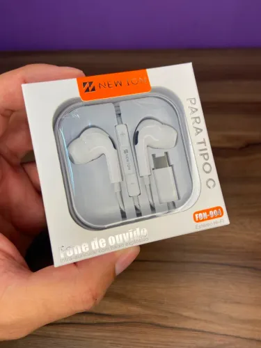 Fone de ouvido com fio  - som stereo tipo C - entrega grátis 
