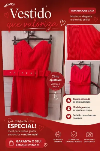 VESTIDO VERMELHO