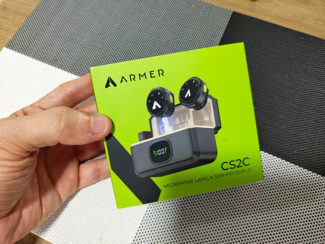 Microfone sem Fio Duplo Armer CS2C