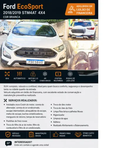 Ford Ecosport Storm 2.0 4WD 16V Flex 5P Aut. 2019