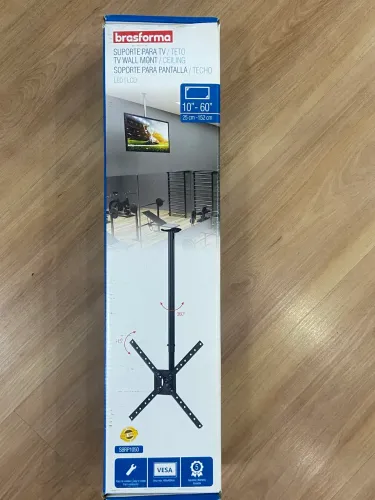 Suporte de teto original Brasforma, para TVs LED/LCD de 10 até 60