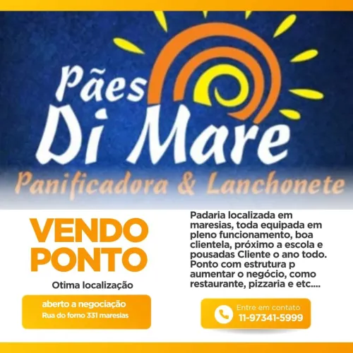 Passo ponto de padaria 