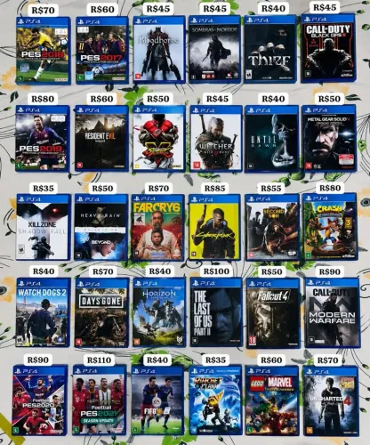 Jogos ps4 mídia física