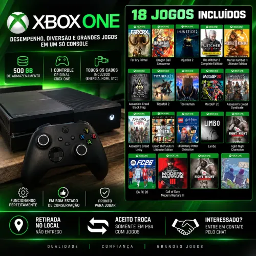 Xbox one só pegar e jogar