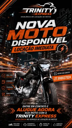 Aluguel de motos para Trabalho ou dia a dia 
