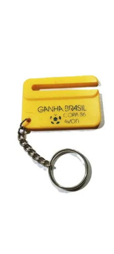 Chaveiro antigo Avon Ganha Brasil 1986 Copa do Mundo