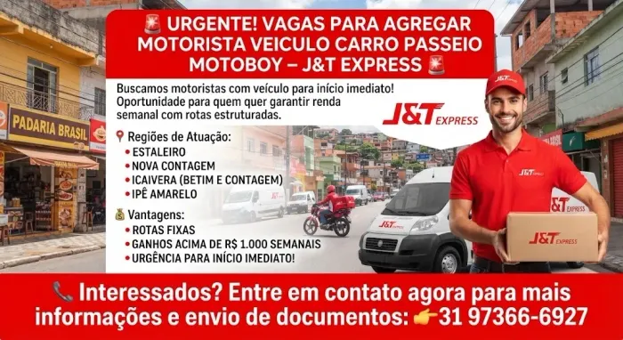J&T EXPRESS AGREGANDO COM URGÊNCIA
