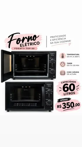 Forno elétrico Fogatti 60 litros