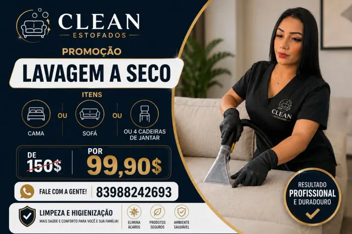 Lavagem a seco de estofados JP e região 