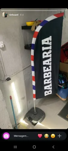 Banner bandeira barbearia 