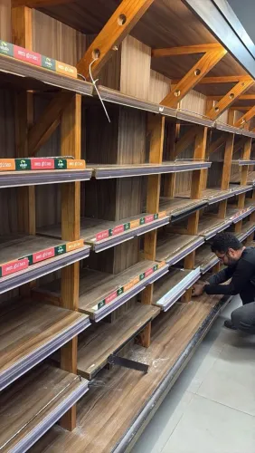 Prateleira de paredes e de centro para padaria e mercado