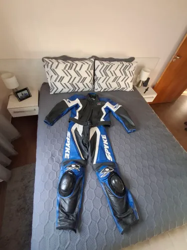 Macacão couro moto SPYKE