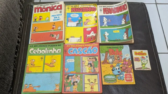 Lote 7 Gibis Antigos Turma da Mônica (Anos 80/90) - Editora Globo
