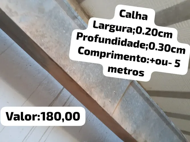 Calha usada +ou- 5 metros ! Aceito proposta