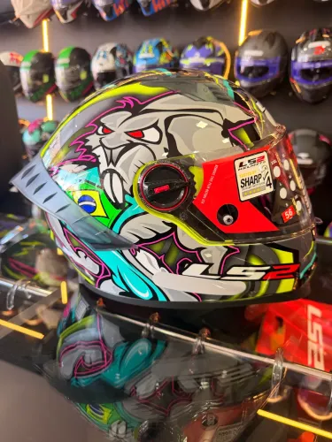 Capacete Ls2 FF358 PRO ALEX BARROS TITANIUM