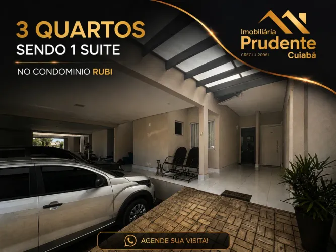 Casa em Condomínio para Venda em Várzea Grande, Petrópolis, 3 dormitórios, 1 suíte, 1 banh