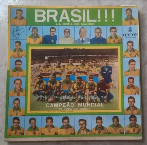 Lp Vinil Brasil Campeão do Mundo 1958 Odeon Raro Pelé 