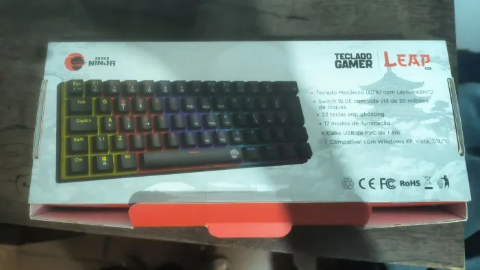 Teclado mecanico ninja leap 60% ( swicht blue)