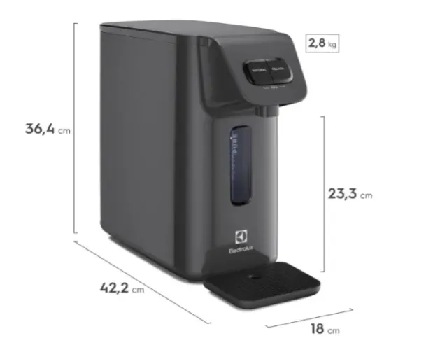 Purificador Electrolux Água Gelada 3 Níveis Efficient Eletrônico (PE15P)