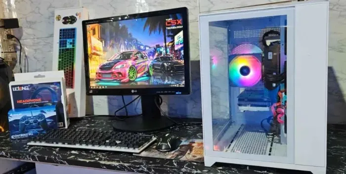 VENDO/TROCO PC GAMER (YURY CSX) - i3 7100/ 8GB DDR4/RX550 4GB/1.2TB HD+SSD/ TELA 20POL/ FO