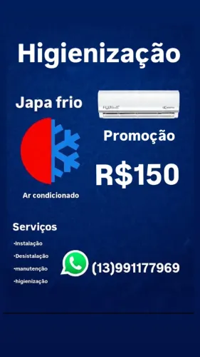Higienização de ar condicionado 
