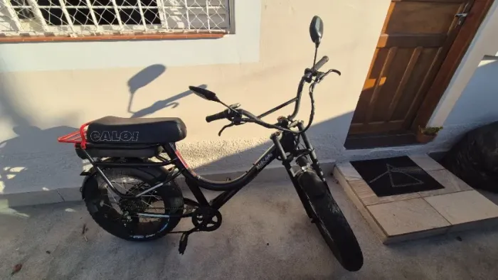 Caloi Mobylette Bicicleta Elétrica Preto 2023 Seminova