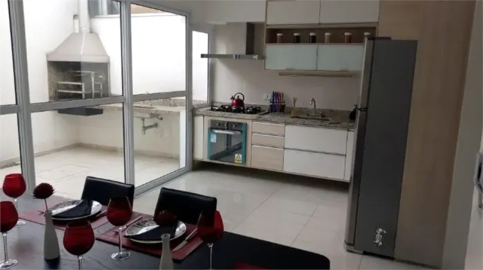 Sobrado na Vila Bertioga Mooca em condominio fechado à venda com 3 quartos, 3 suites, 4 va